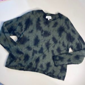 Green and Black Bella Dahl Nylon Sweater